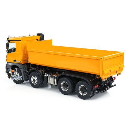 Kabolite K3365/K3366 1/14 Metal RC Roll on off Dumper Truck RTR 8x8 Hydraulic Tipper Vehicle 2-Speed Transmission Light & Sound System FlySky ST8 Controller Square/U-shaped Bucket for Model Collector
