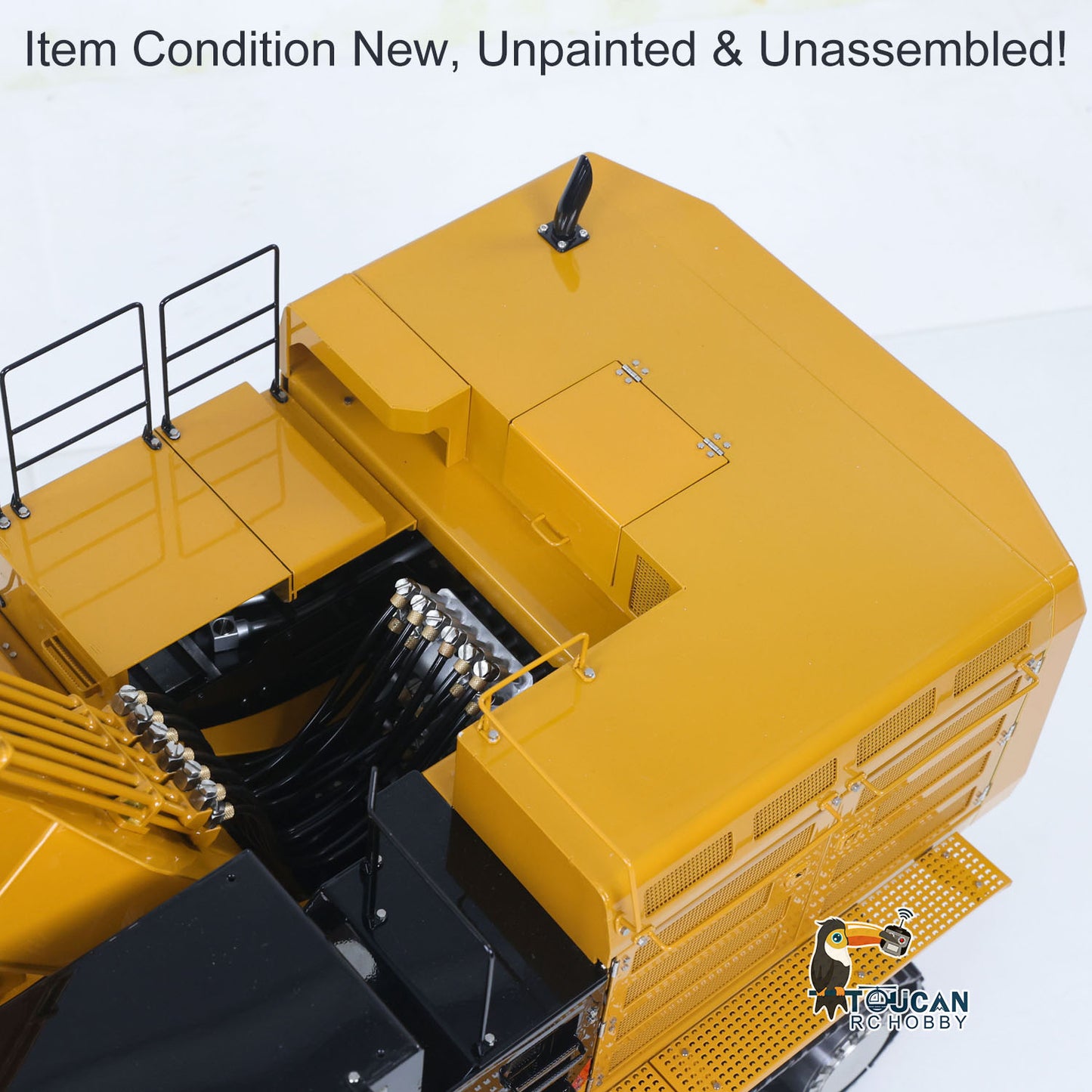 Metal LESU C374F KIT Model 1/14 Hydraulic Remote Control Heavy Excavator RC Digger 6CH Valve LCD Screen Light Pump Hobbywing ESC