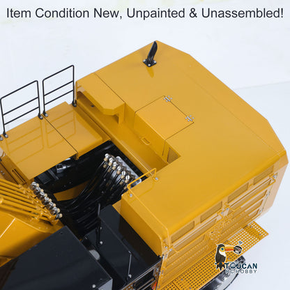 Metal LESU C374F KIT Model 1/14 Hydraulic Remote Control Heavy Excavator RC Digger 6CH Valve LCD Screen Light Pump Hobbywing ESC