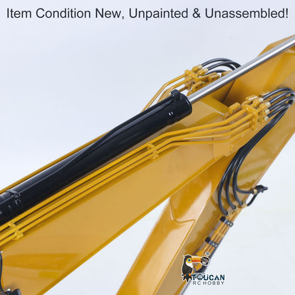 Metal LESU C374F KIT Model 1/14 Hydraulic Remote Control Heavy Excavator RC Digger 6CH Valve LCD Screen Light Pump Hobbywing ESC