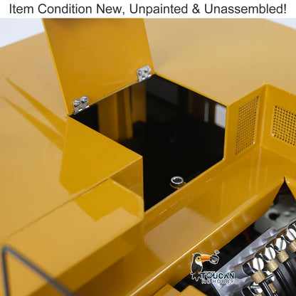 Metal LESU C374F KIT Model 1/14 Hydraulic Remote Control Heavy Excavator RC Digger 6CH Valve LCD Screen Light Pump Hobbywing ESC