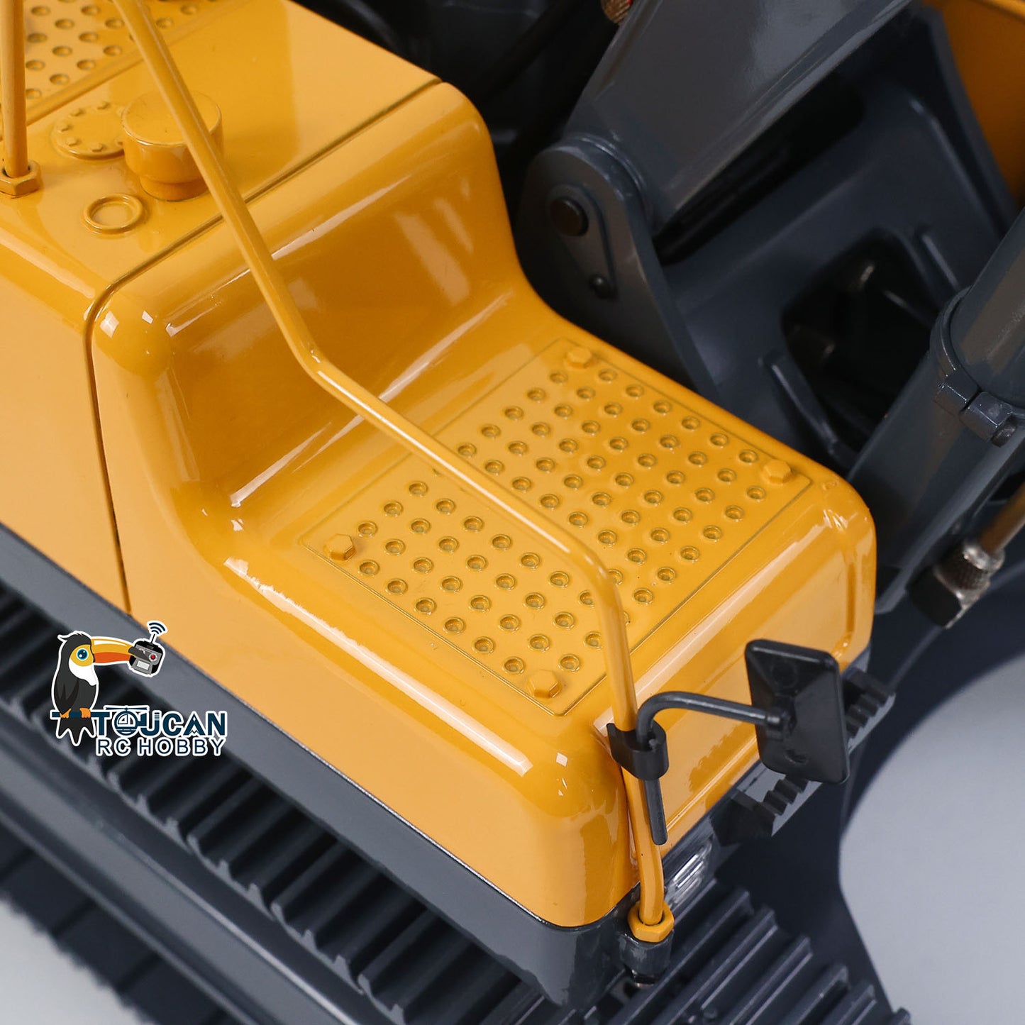 JDM V2 1/14 Metal RC Digger Radio Control 3CH/6CH Hydraulic Excavator Construction Vehicles Sound Light Module FlySky PL18 ESC Servo Motor