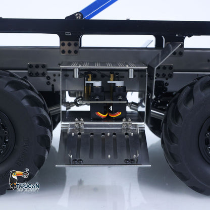 2.4G 2Speed Off Road Truck 1/14 RC Rock Crawler BZ 3363 8*8 Radio Control Flatbed Car Rotating Light Metal Chassis Sound Battery