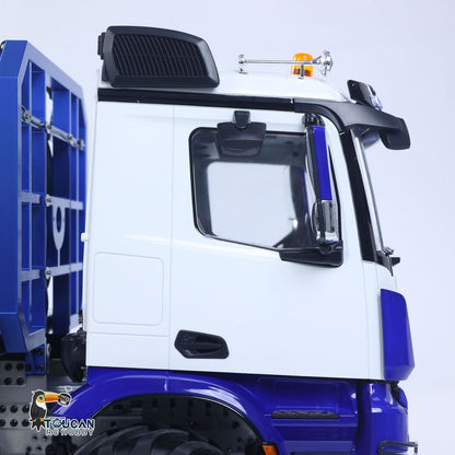 2.4G 2Speed Off Road Truck 1/14 RC Rock Crawler BZ 3363 8*8 Radio Control Flatbed Car Rotating Light Metal Chassis Sound Battery