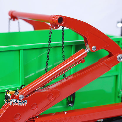 JXMODEL Metal 1/14 6X4 VL18U F2000 RC Hydraulic Dumper Truck Remote Control Skip Loader Assembled Painted Cars PL18EVLite