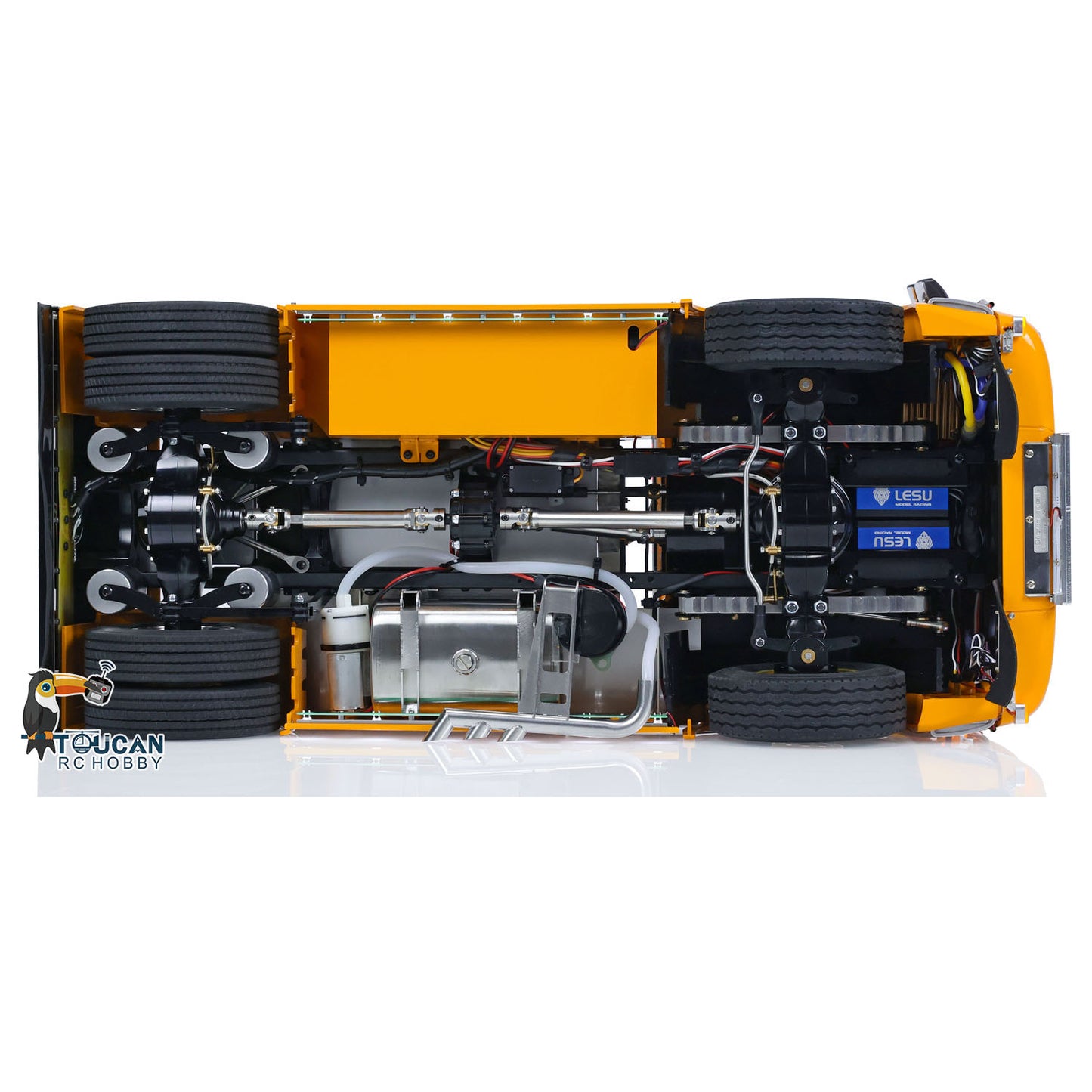 TOUCAN 4X4 Metal Chassis 1/14 RC Tractor Truck DIY Customized for R730 Cars