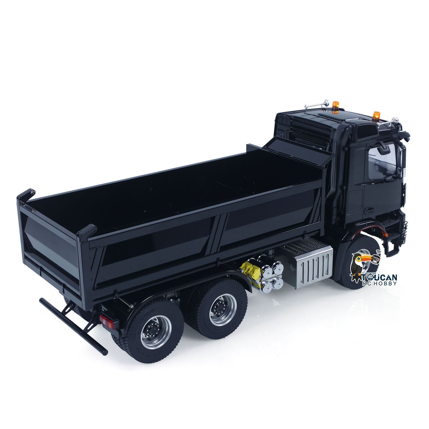 In Stock MDMODEL 3348 6x6 Metal Chassis 1/14 RC Hydraulic Dump Truck Remote Control Tipper 2Speed Gearbox Light Sound HotRC Radio