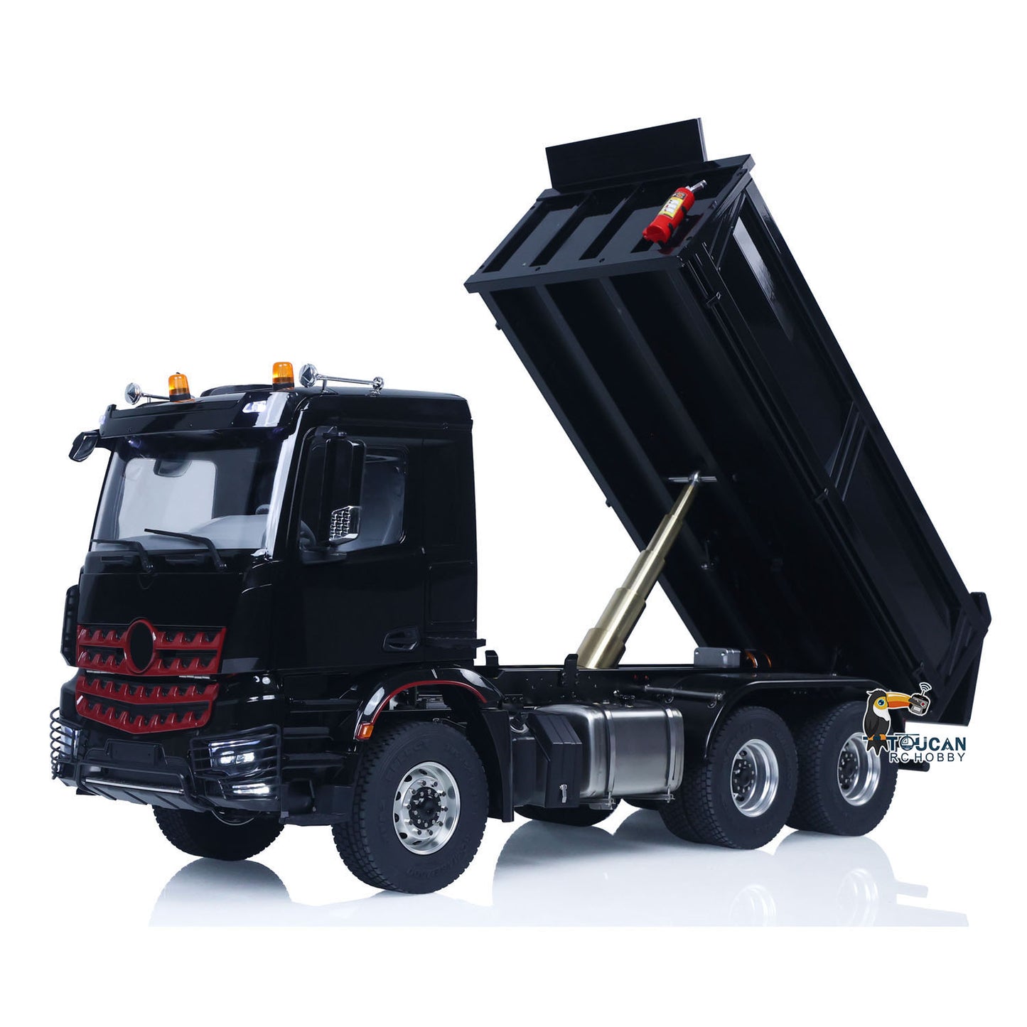 6X6 Metal Chassis 3348 RC Hydraulic Dumper 1/14 Radio Controlled Tipper NO Lock Light Sound Radio Battery Construction Truck RTR