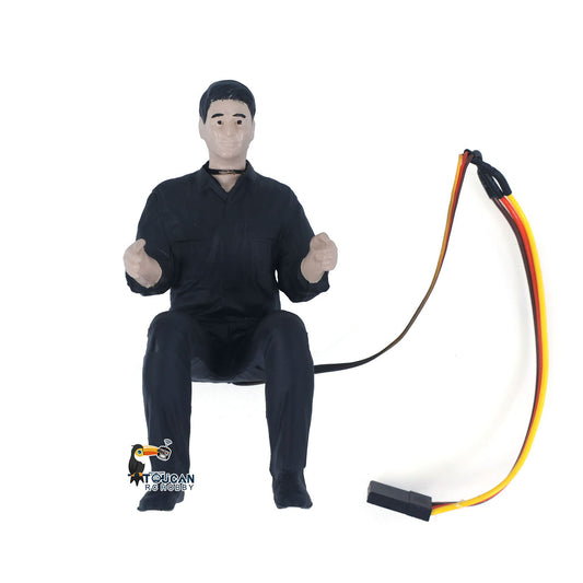 TOUCAN Male Driver Rotatable Head Electric Head for 1/14 RC Tractor Truck Dumper Radio Control Hydraulic Tipper Car DIY Model