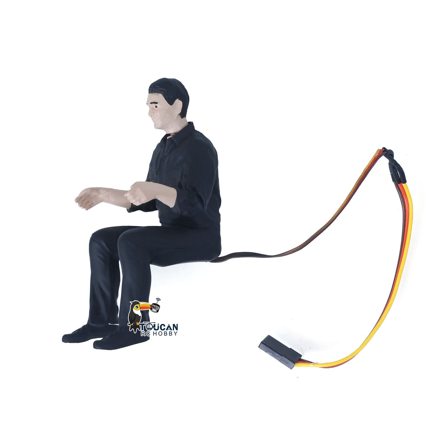 TOUCAN Male Driver Rotatable Head Electric Head for 1/14 RC Tractor Truck Dumper Radio Control Hydraulic Tipper Car DIY Model