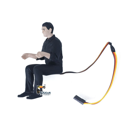 TOUCAN Male Driver Rotatable Head Electric Head for 1/14 RC Tractor Truck Dumper Radio Control Hydraulic Tipper Car DIY Model