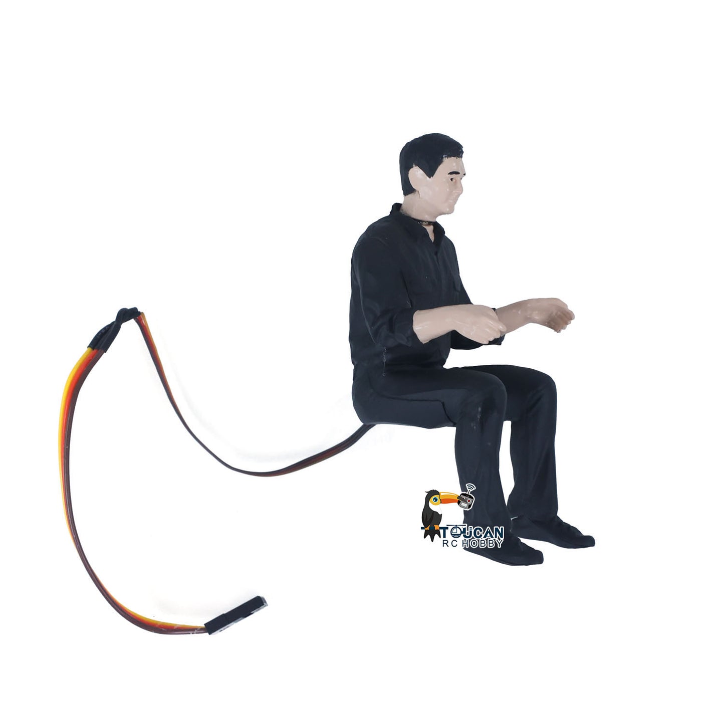 TOUCAN Male Driver Rotatable Head Electric Head for 1/14 RC Tractor Truck Dumper Radio Control Hydraulic Tipper Car DIY Model