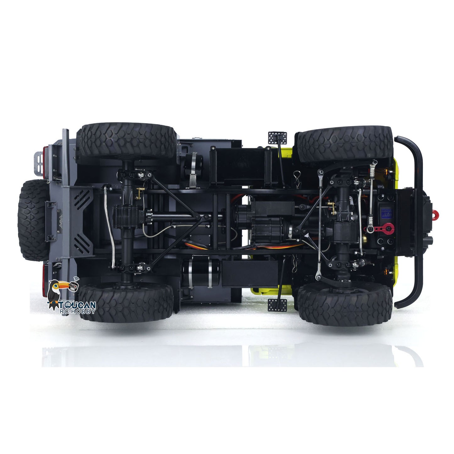 LESU RAVE-UM406 /10 Metal RC Off-Road Vehicle 2-Speed Transmission Winch Sound Light System Hobbywing QuicRun Fusion SE 1200KV Brushless Motor & ESC