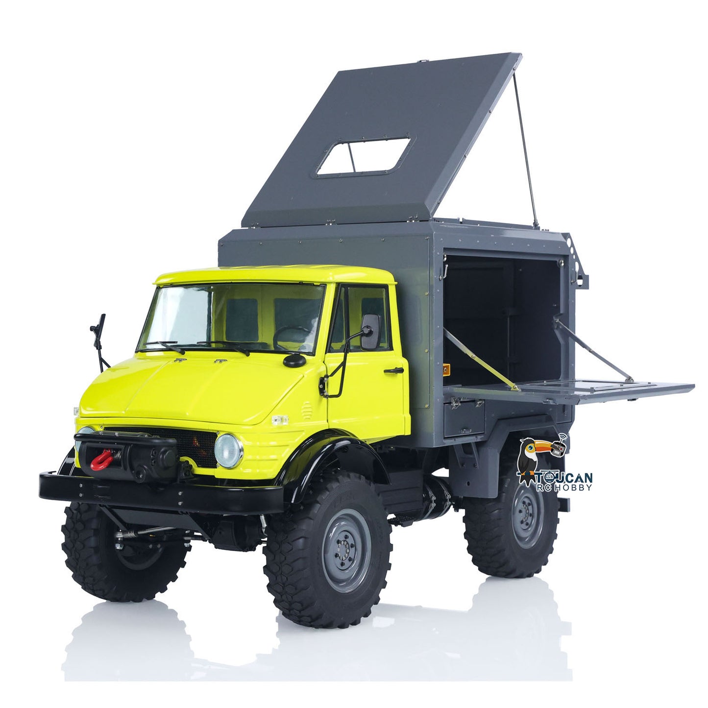 LESU RAVE-UM406 /10 Metal RC Off-Road Vehicle 2-Speed Transmission Winch Sound Light System Hobbywing QuicRun Fusion SE 1200KV Brushless Motor & ESC