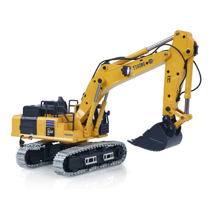 Fast Free Shipping 1/50 RC Digger PC520 Electric Lifting Radio Control Excavator Engineering Vehicle Metal Tracks Lights Sound Small Toy Collection