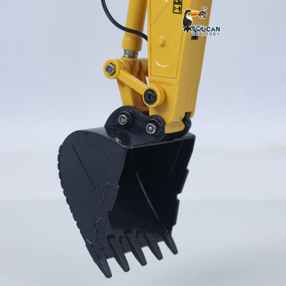 US Stock 1/50 RC Digger PC520 Electric Lifting Radio Control Excavator Engineering Vehicle Metal Tracks Lights Sound Small Toy Collection
