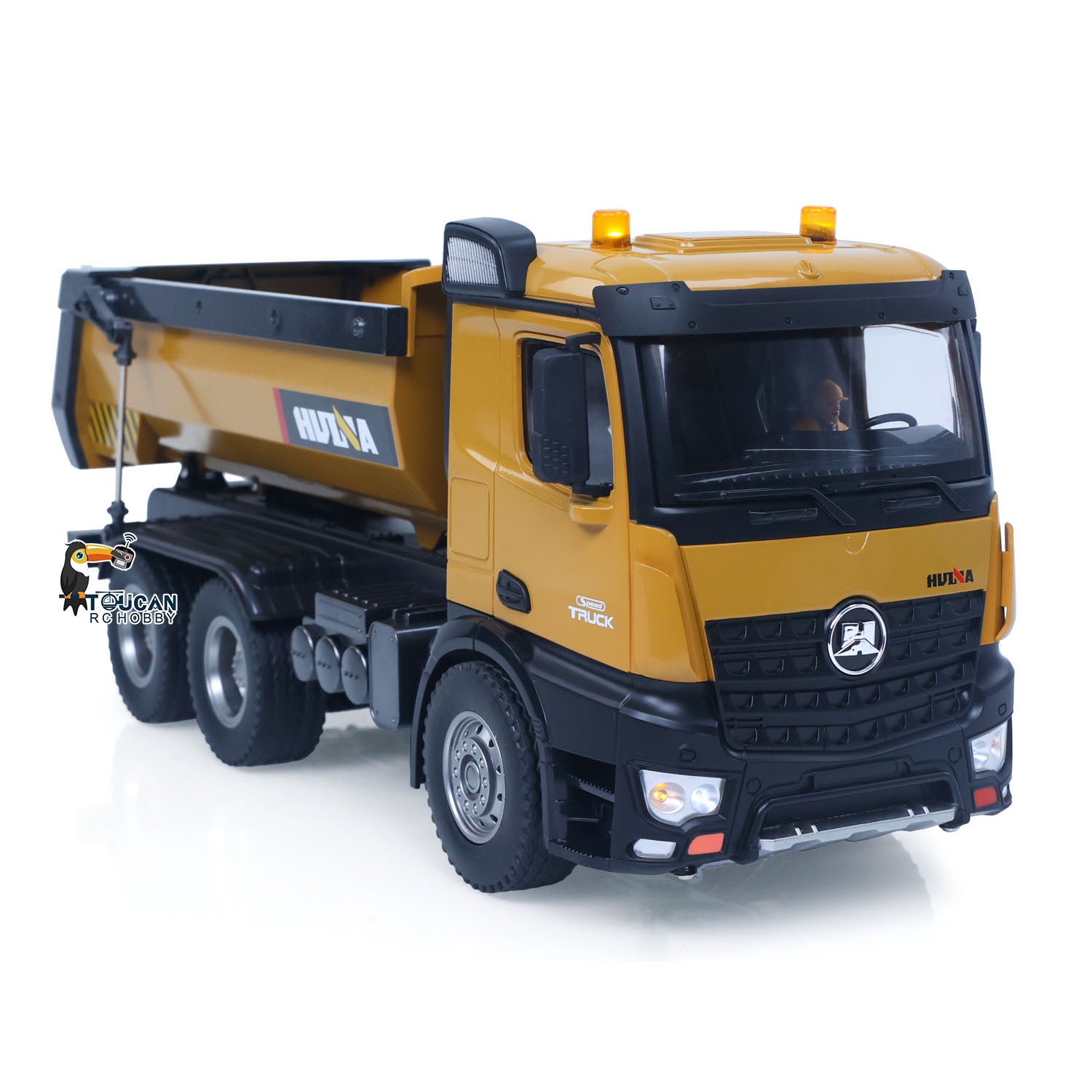 US Stock HUINA 1/14 RC Dump Truck 573 - Metal & Plastic RTR 7.2V