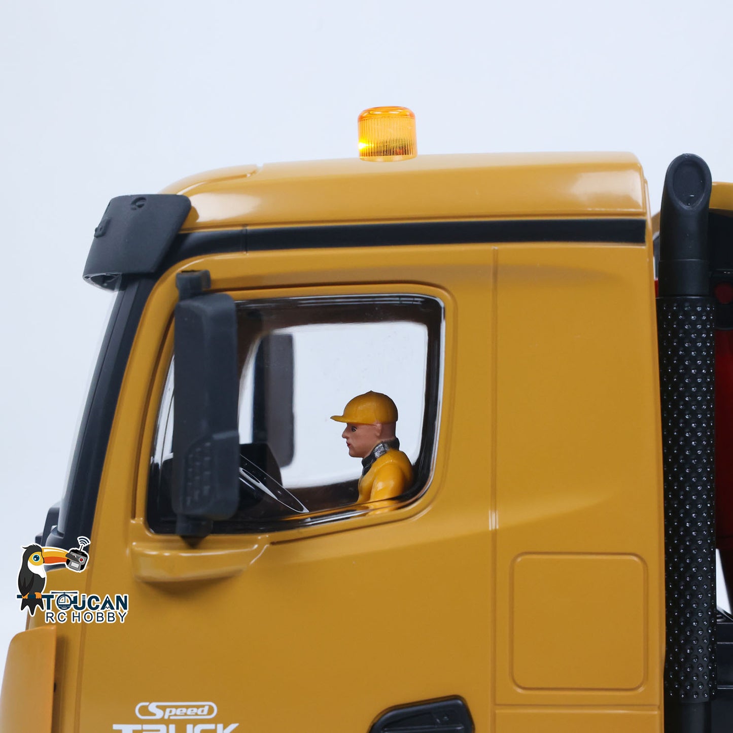 US Stock HUINA 1/14 Electric RC Dump Truck 573 Remote Control Tipper Model Vehicle Flowing Water Light Sound Effect 2.4G Radio Battery