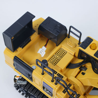 In Stock 1/50 Mini Plastic RC Excavator Toy PC520 RTR Electric Lifting Wheel Digger N20S Motor Metal Track Bucket Lights Sound Radio Control Battery