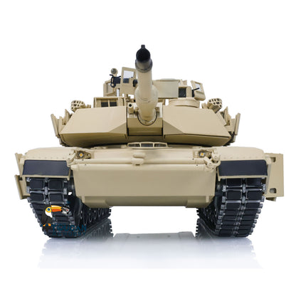 90% Metal Military RC Tank 1/16 Abrams M1A2 3918 TUSK II Armored Fighting Vehicle Dual Current Driving System Electric Car