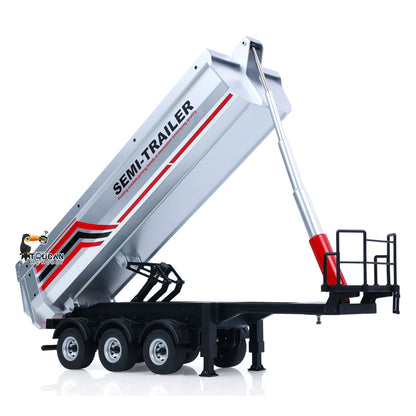 HUINA 1/18 Electric Lifting Remote Control Semi Dump Trailer for RC Tractor Truck 1501 Tail Light Support Leg No Sound System