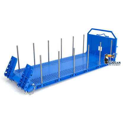Toucanhobby 1/14 Metal High Bucket Timber Flatbed U Shape Bucket for 8x8 10x10 Hydraulic Roll On/Off Dump Truck Crane Dumper DIY Construction Vehicle
