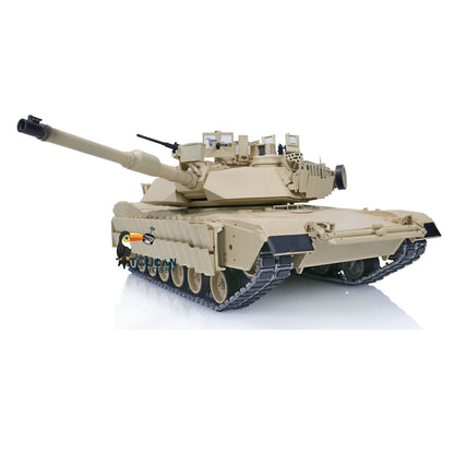 90% Metal Military RC Tank 1/16 Abrams M1A2 3918 TUSK II Armored Fighting Vehicle Dual Current Driving System Electric Car