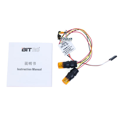 TOUCAN RC HOBBY BITRC 1/14 RC Excavator Loader Dump Truck Rotating Warning Beacon Light Construction Vehicle DIY Accessory