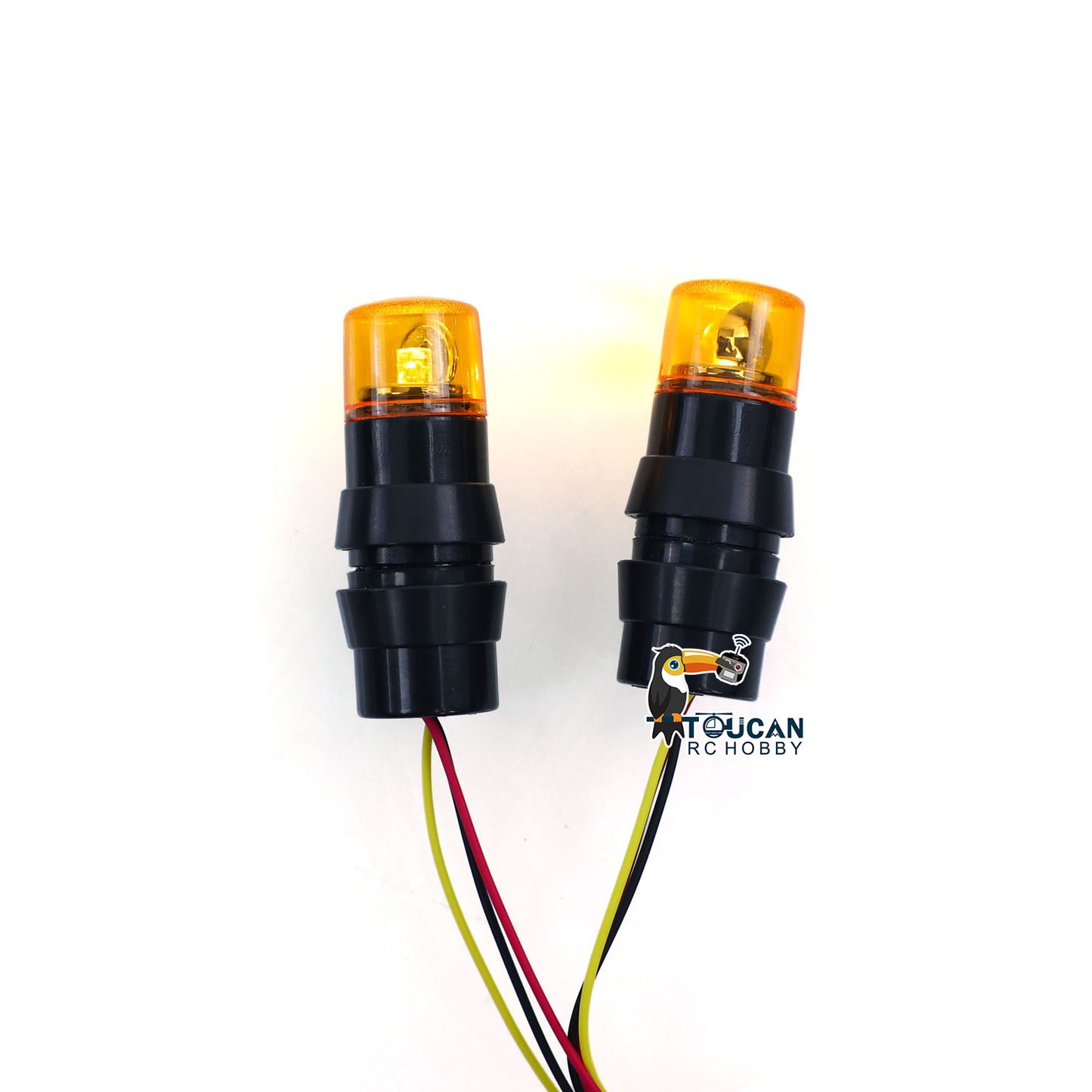 TOUCAN RC HOBBY 1/14 RC Construction Machinery Cab Roof Rotary Warning Lamp LED Lights for Excavator Loader Dump Truck Model Upgrade