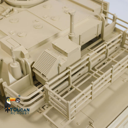 90% Metal Military RC Tank 1/16 Abrams M1A2 3918 TUSK II Armored Fighting Vehicle Dual Current Driving System Electric Car