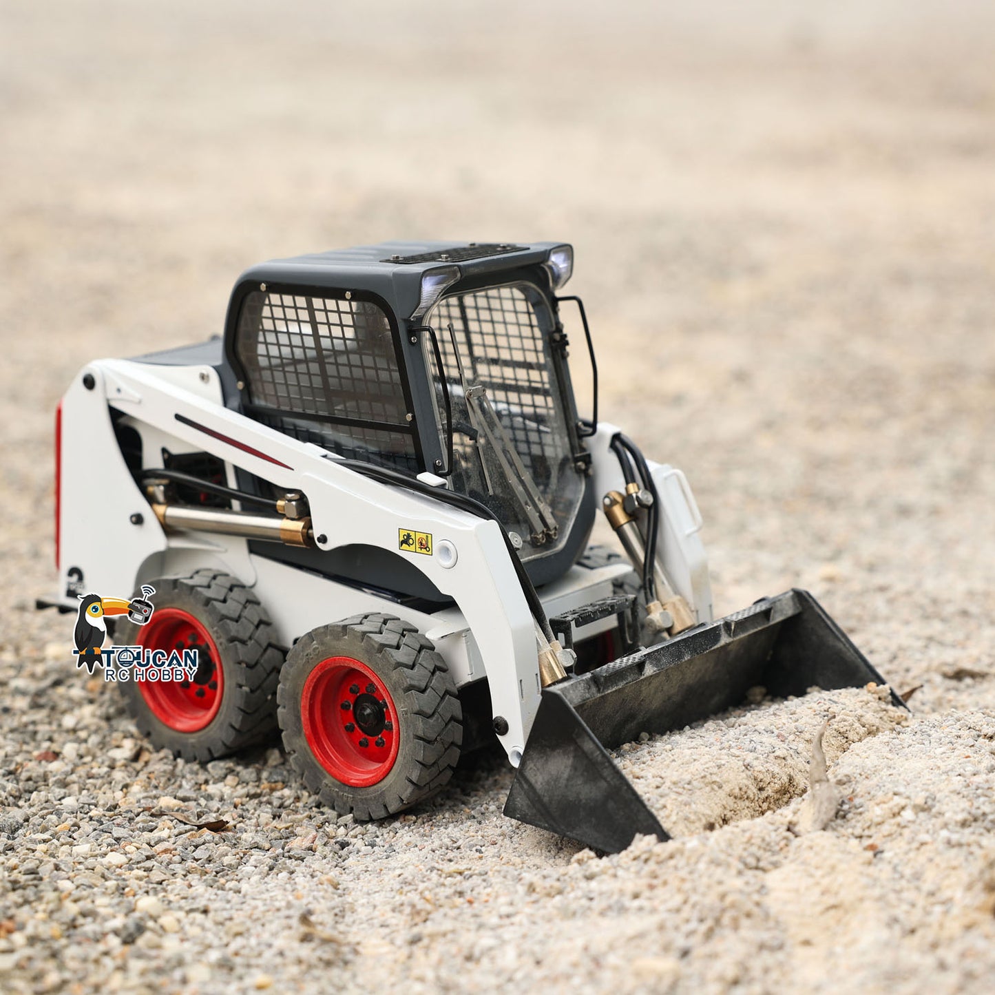 Toucanhobby SM450 1/14 Metal RC Hydraulic RTR Wheel Loader FlySky I6S Controller Light Sound System for Construction Model Enthusiast Outdoor