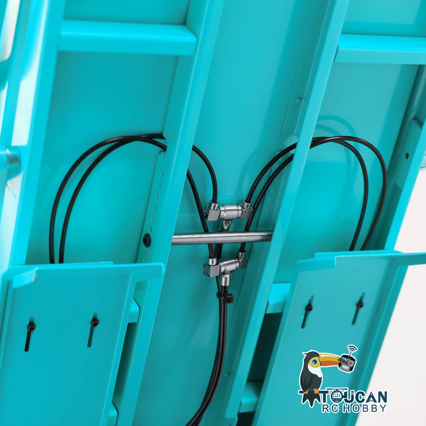 Metal 1/14 8x4 Hydraulic Flip-over Cover RC Tipper Truck Remote Control Dump Car LED Lights Sound System Assembled Painted