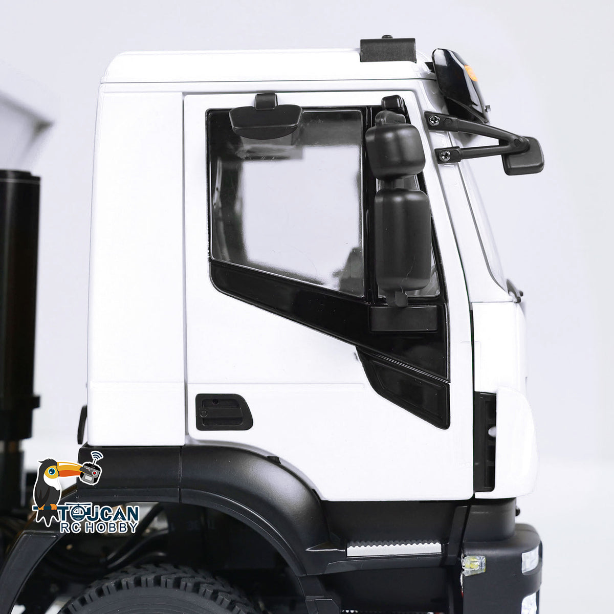 TOUCAN RC HOBBY MODOModel Metal 1/14 8x4 RC Tipper Truck Remote Control Hydraulic Dumper Lorry Vehicle Model Flip-over Cover 2speed Transmission LED Lights Sound System