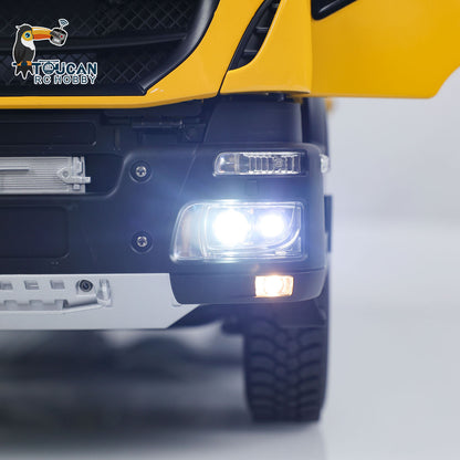 1/14 Metal 8x8 Hydraulic RC Tipper Truck Flip-over Cover Remote Control Dump Simulation Car PNP ESC Servo Motor