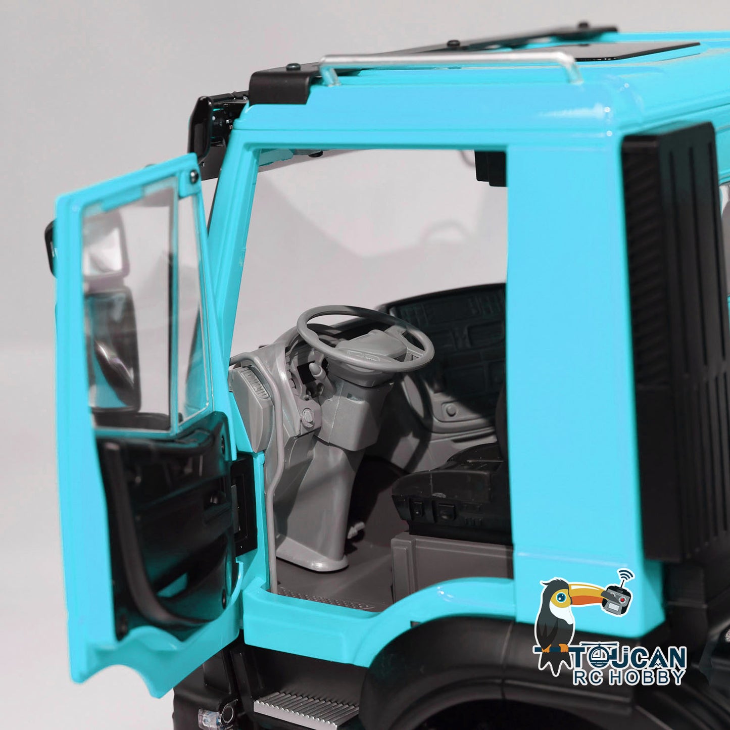 Metal 1/14 8x4 Hydraulic Flip-over Cover RC Tipper Truck Remote Control Dump Car LED Lights Sound System Assembled Painted