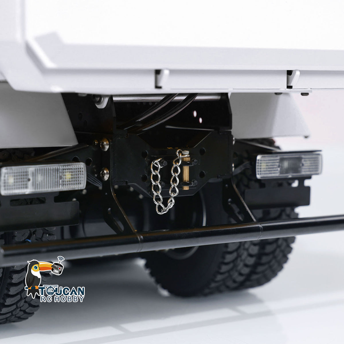 TOUCAN RC HOBBY MODOModel Metal 1/14 8x4 RC Tipper Truck Remote Control Hydraulic Dumper Lorry Vehicle Model Flip-over Cover 2speed Transmission LED Lights Sound System