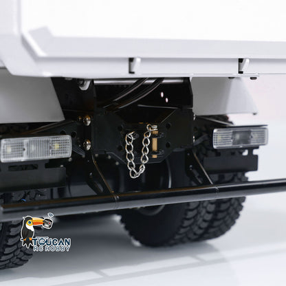 TOUCAN RC HOBBY MODOModel Metal 1/14 8x4 RC Tipper Truck Remote Control Hydraulic Dumper Lorry Vehicle Model Flip-over Cover 2speed Transmission LED Lights Sound System