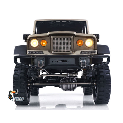 TWOLF 1/10 TW-715 RC Off-road Metal Crawler Climb Truck Sounds Lights Smoke Transport Truck for Adult