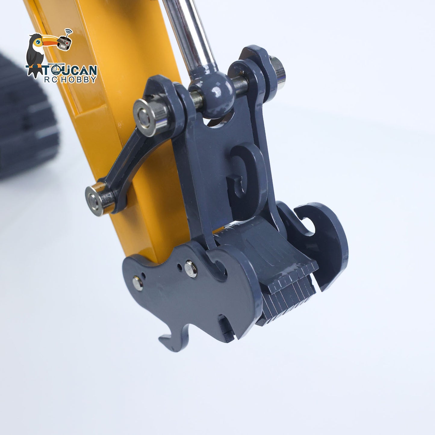 XDRC 1/14 Full Metal RC Excavator 945 Remote Control Tracked Hydraulic Construction Vehicles Trucks 5CH Reversing Valves PL18EV Radio Light Sound Quick Coupler Steel