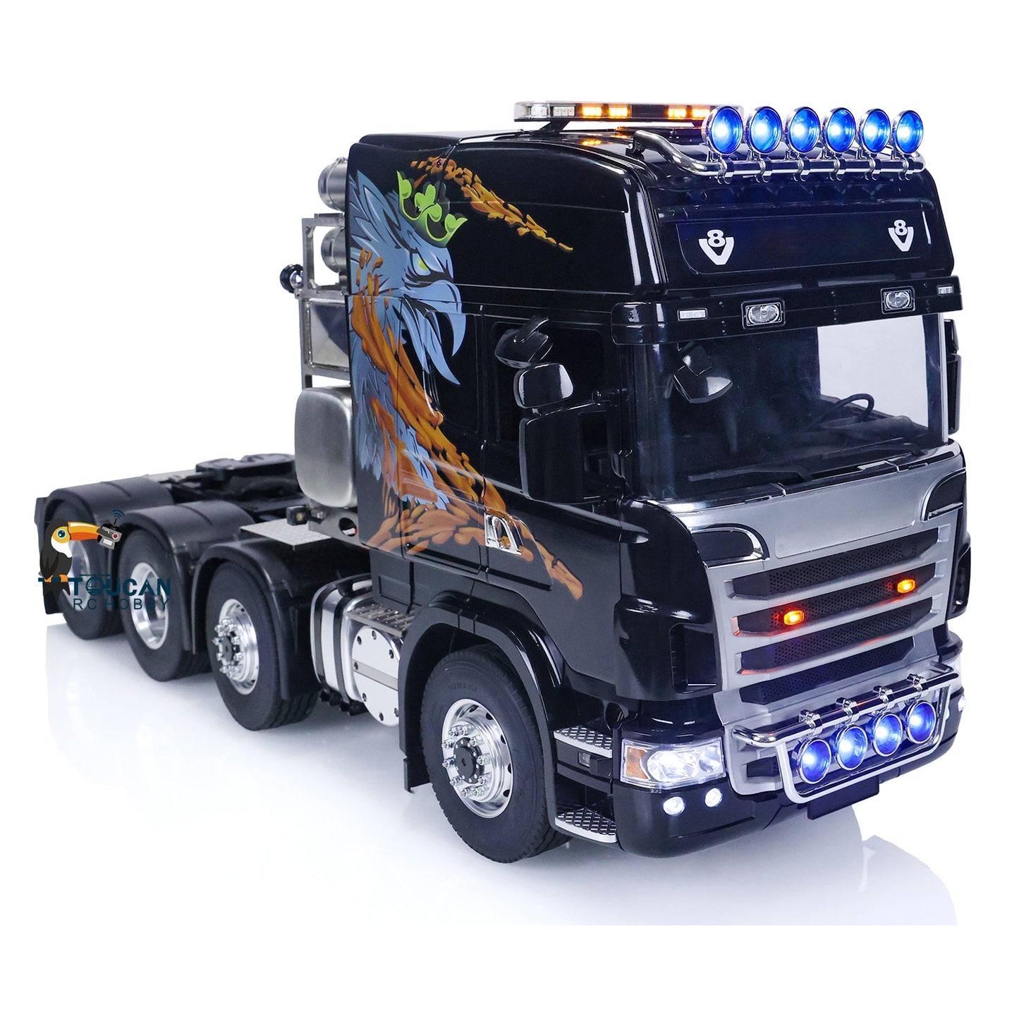 1/14 TOUCAN 8X8 RC Tractor Truck for Tamiya TOUCAN Remote Control Trucks