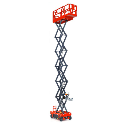 CUT 1/14 Metal Hydraulic Scissor Lift RC Platform Truck TOUCAN Paint Ready to Run Motor ESC Servo I6S Radio Adults Collection