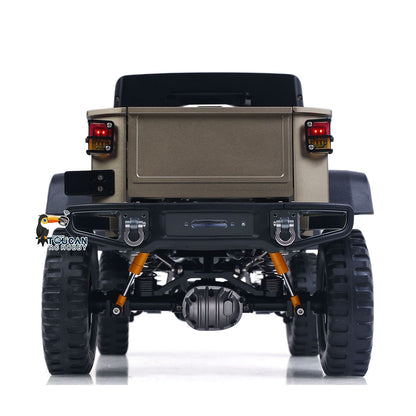 TWOLF 1/10 TW-715 RC Off-road Metal Crawler Climb Truck Sounds Lights Smoke Transport Truck for Adult