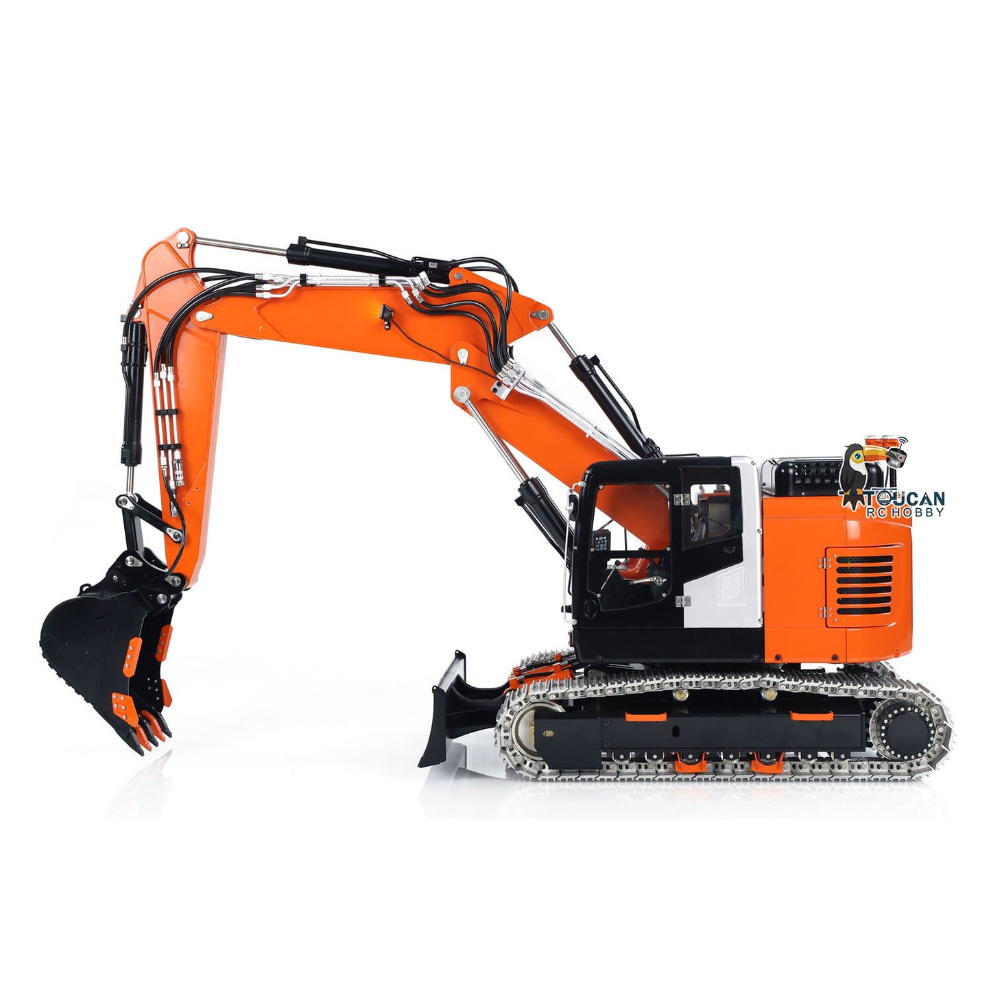 LESU Aoue ET26L 1/14 Metal RC Excavator B0012 RTR Hydraulic Short Tail Tracked Digger Simulated GPS Light System FlySky PL18EV Controller