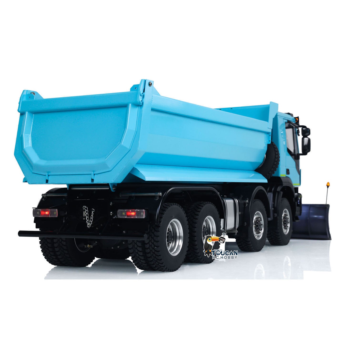 1:14 8x8 RC Hydraulic Equipment Radio Control Tipper Car 2-speed Dump Truck DIY Model Sound Light ST8 LED Light Sound