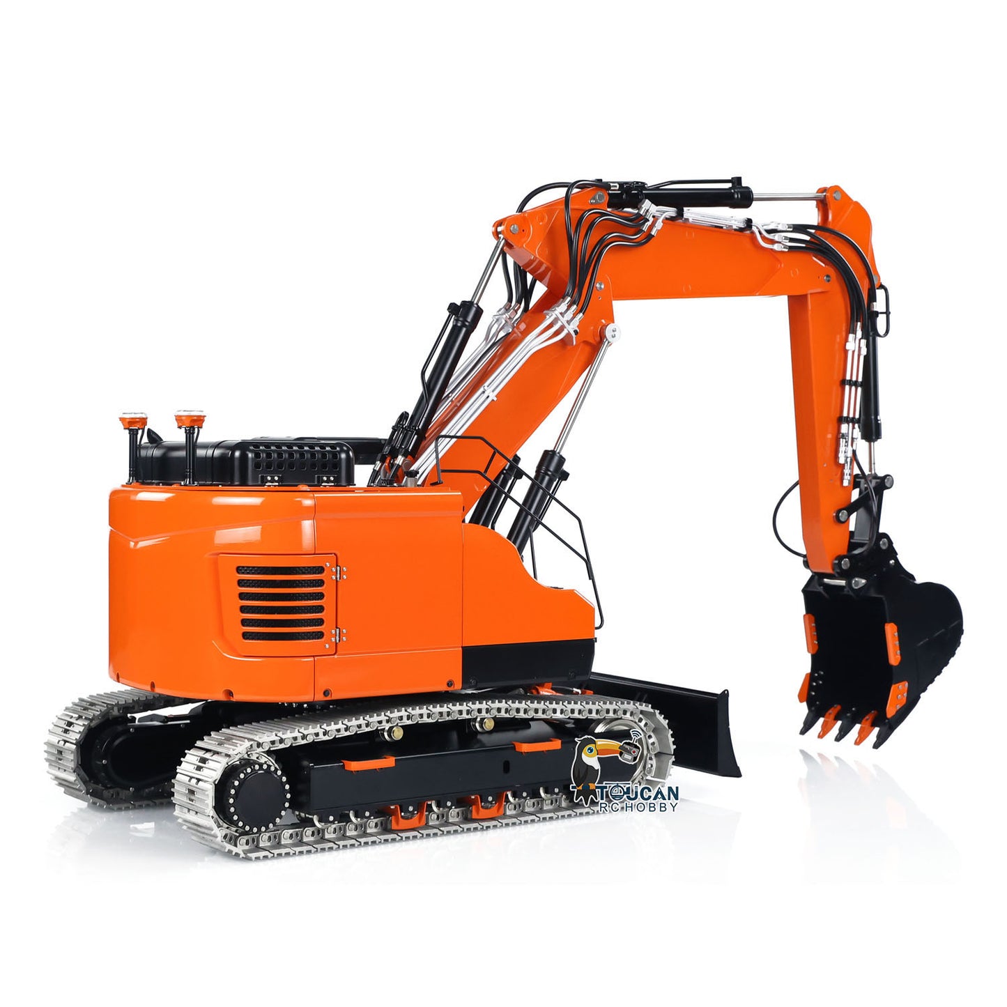 LESU Aoue ET26L 1/14 Metal RC Excavator B0012 RTR Hydraulic Short Tail Tracked Digger Simulated GPS Light System FlySky PL18EV Controller