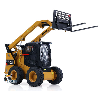 In Stock CUT RC Hobby 1/14 RC  Wheeled Skid-Steer Loader 272D2  3CH Valve Manual Quick Coupler Metal RTR