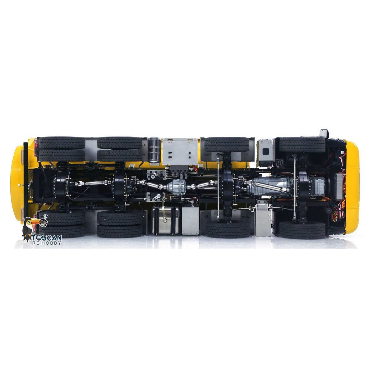 TOUCAN RC HOBBY LXY 1/14 Hydraulic RC Roll On Off Dump Truck 8x8 3Speed Gearbox Remote Control Full Tipper 770S Axle Locks Metal Shafts
