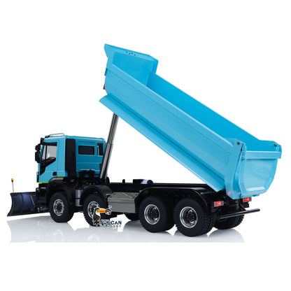 1:14 8x8 RC Hydraulic Equipment Radio Control Tipper Car 2-speed Dump Truck DIY Model Sound Light ST8 LED Light Sound