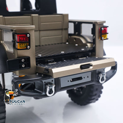 TWOLF 1/10 TW-715 RC Off-road Metal Crawler Climb Truck Sounds Lights Smoke Transport Truck for Adult