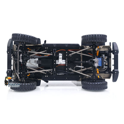 TWOLF 1/10 TW-715 RC Off-road Metal Crawler Climb Truck Sounds Lights Smoke Transport Truck for Adult